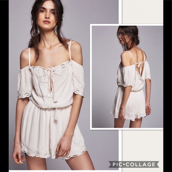 Free People Pants - NWT Free People Romance Ivory Romper